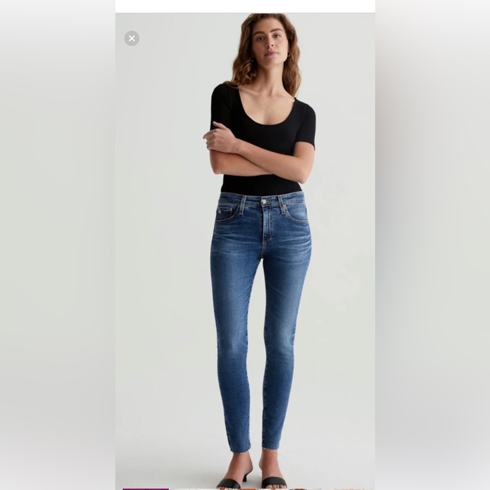 AG-ED Denim Farrah Ankle High Rise Skinny Jeans Sz 28